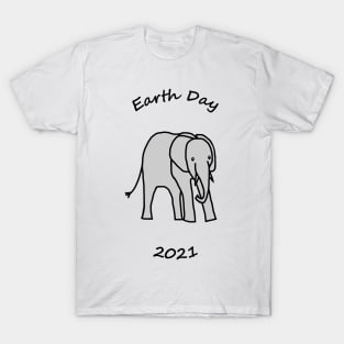 Earth Day 2021 Young Elephant T-Shirt